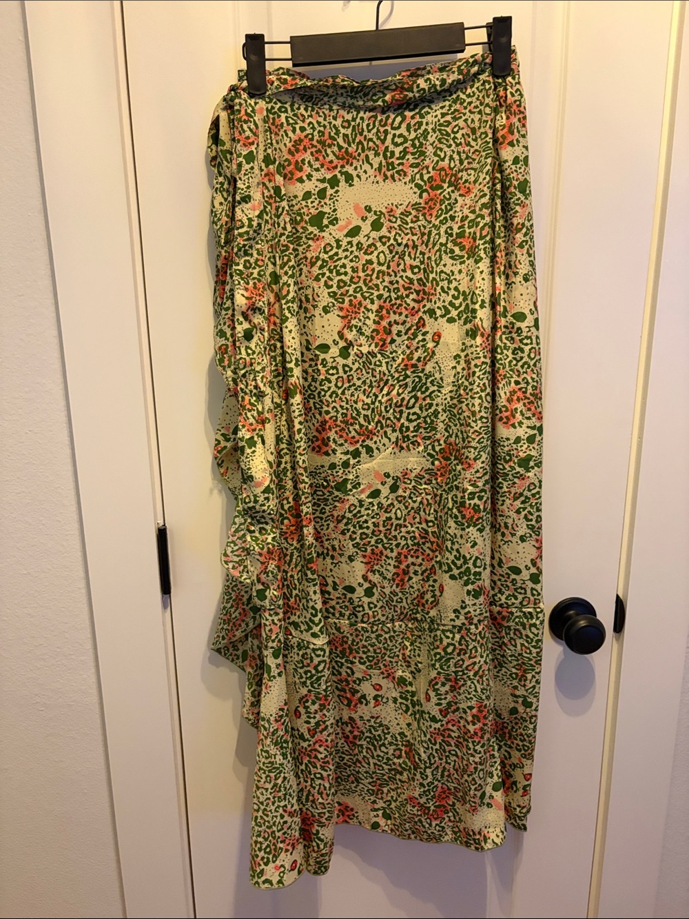 RAGA Green and Pink Printed Wrap Skirt NWT Size M ๐๐ฅ๐๐ - Picture 5 of 7